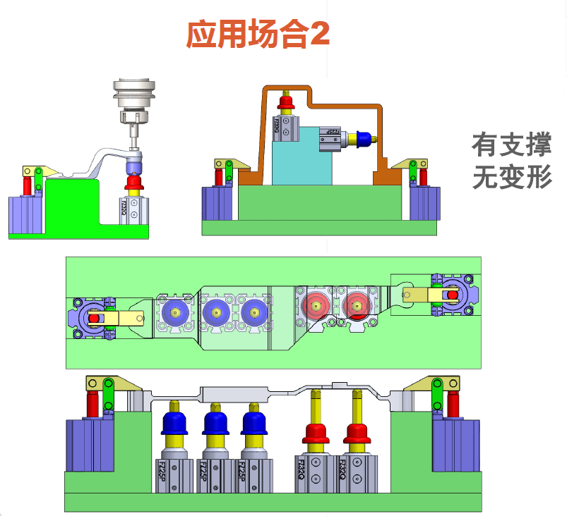 空压支撑缸的多种适用设计方案(图2)